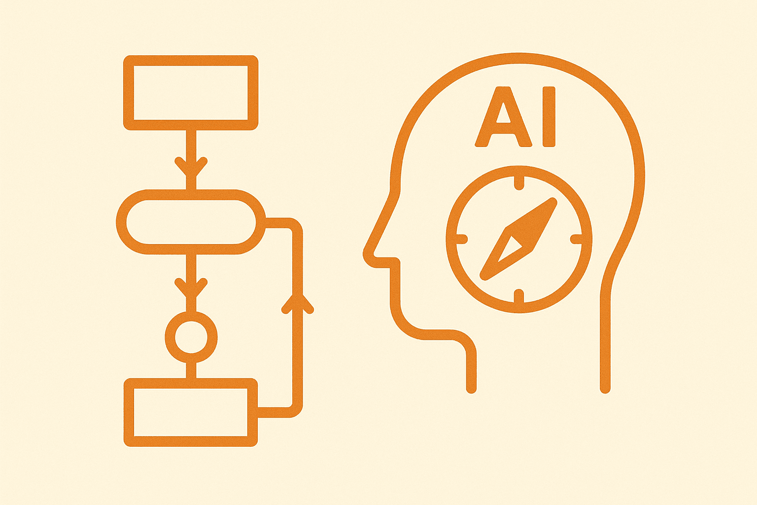Visual comparison of AI agents versus workflows